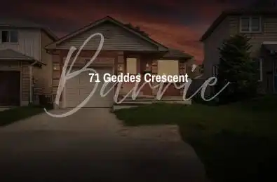 71 Geddes Crescent Barrie Ontario L4N 7B1
