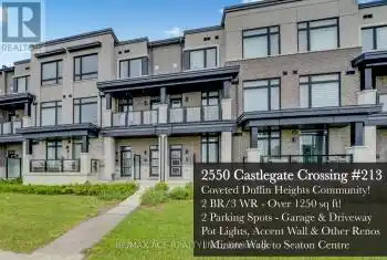 2550 Castlegate Crossing Unit# 213, Pickering (Duffin Heights), Ontario L1X0H6, 2 Bedrooms Bedrooms, ,3 BathroomsBathrooms,All Houses,For Sale,Castlegate Crossing,E9356200