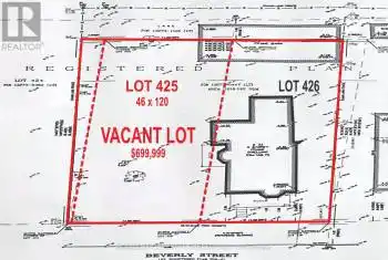 Lot 425 33 Beverley Street Unit# LOT, Mississauga (Malton), Ontario L4T1E9, ,Commercial,For Sale,33 Beverley,W9394277