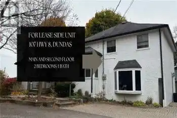 107 HWY 8 Highway Unit# Side, Dundas, Ontario L9H4V7, 2 Bedrooms Bedrooms, ,1 BathroomBathrooms,All Houses,For Rent,HWY 8,40668404