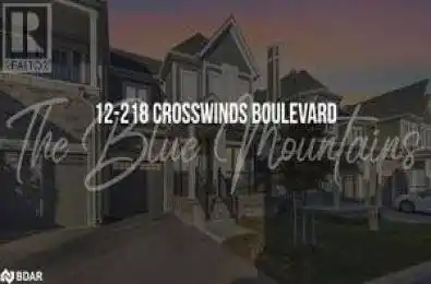 218 CROSSWINDS Boulevard Unit# 12 The Blue Mountains Ontario L9Y5S8