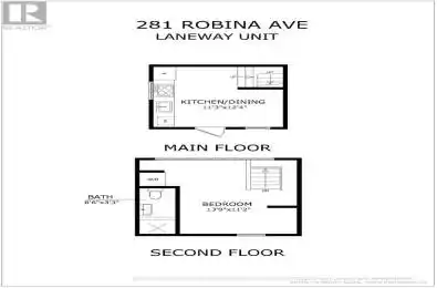 281 Robina Avenue Unit# Rear Toronto (Oakwood Village) Ontario M6C3Y9