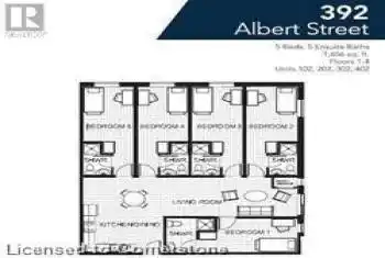 392 ALBERT Street Unit# 302, Waterloo, Ontario N2L3V1, 5 Bedrooms Bedrooms, ,5 BathroomsBathrooms,Condo,For Rent,ALBERT,40683757